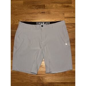 Hurley Men’s Hybrid Short Size 40 Fast-drying In Light Stone Gray Golf Summer